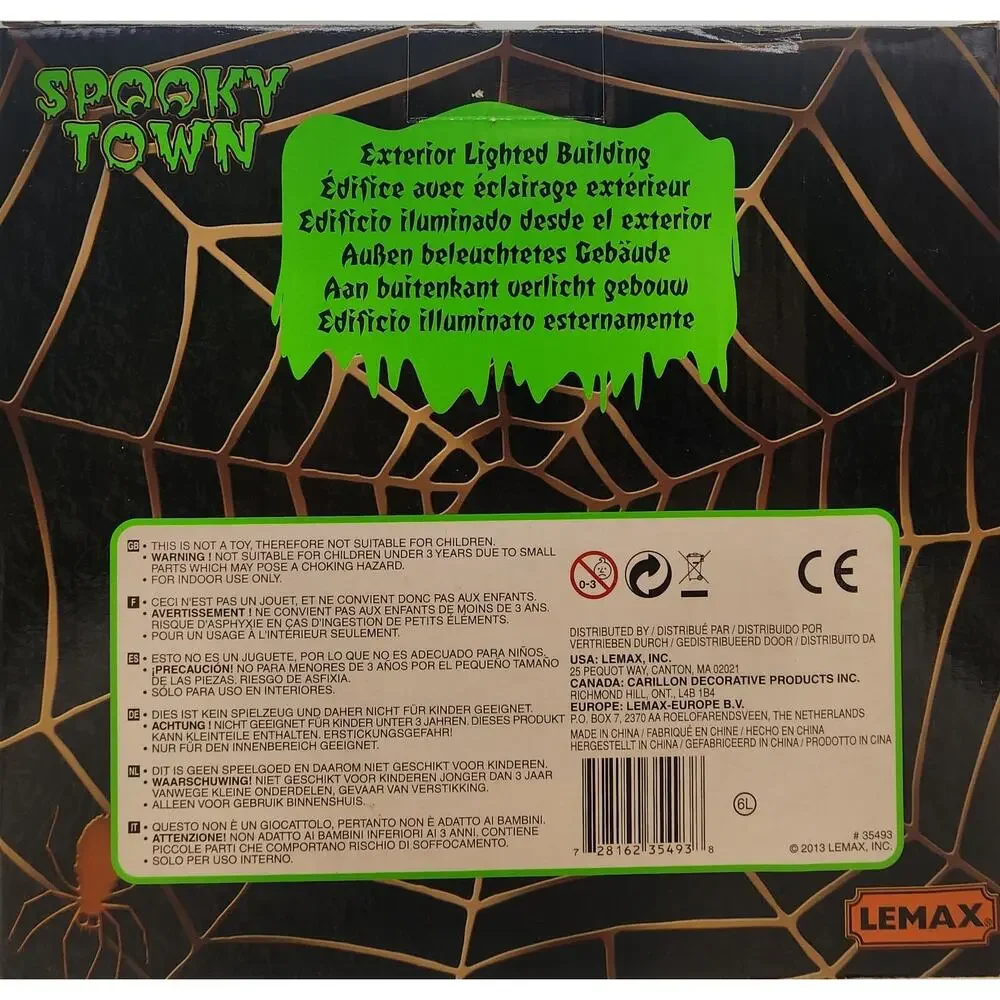 Lemax Spooky Town Dr. Gloom N. Doom’s Laboratory #35493 Brand New Sights & Sound